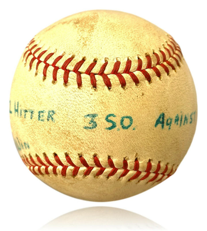 Rollie Fingers Owned Very 1st Pro Career Win Game Used Baseball - Personal COA
