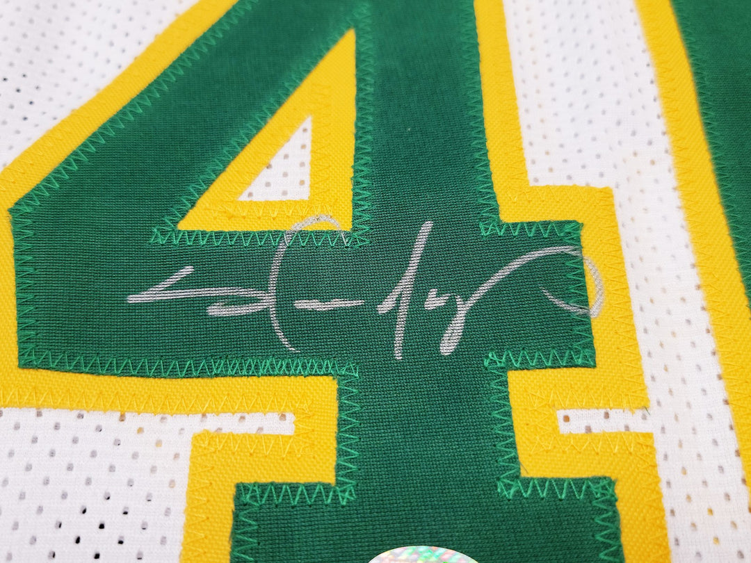 Seattle Supersonics Shawn Kemp Autographed Signed White Jersey MCS Holo