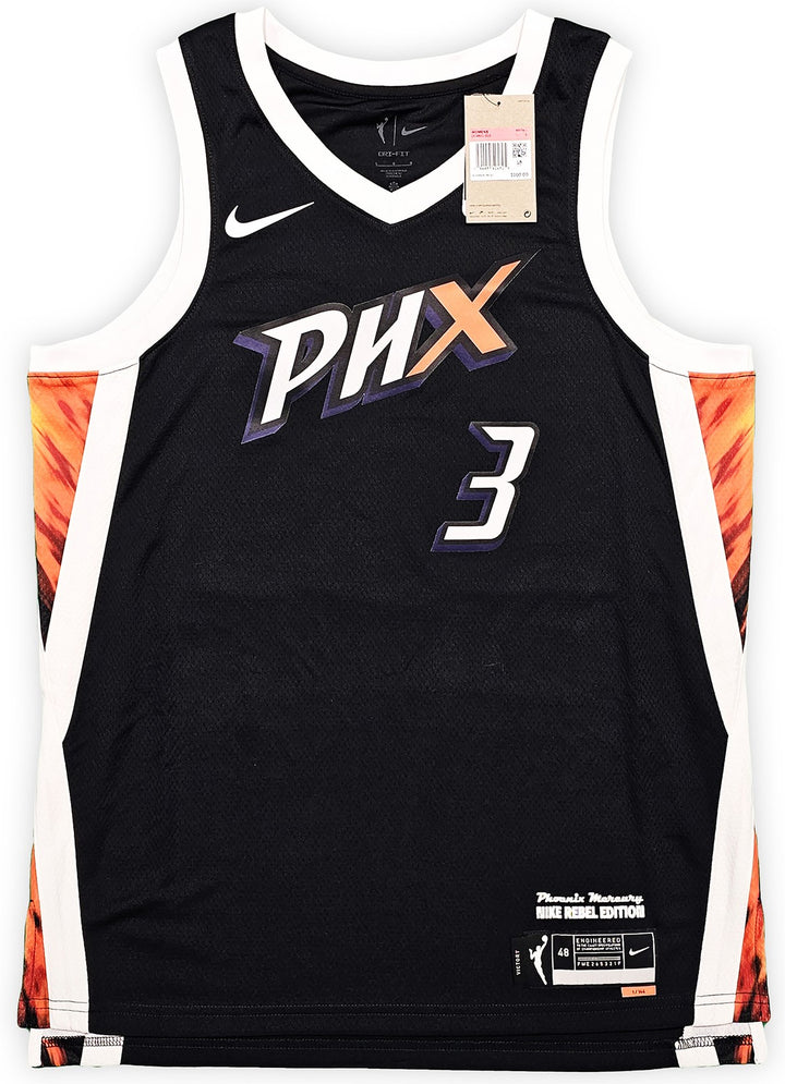 Phoenix Mercury Diana Taurasi Auto Black Nike Rebel Edition Jersey Sz L Beckett