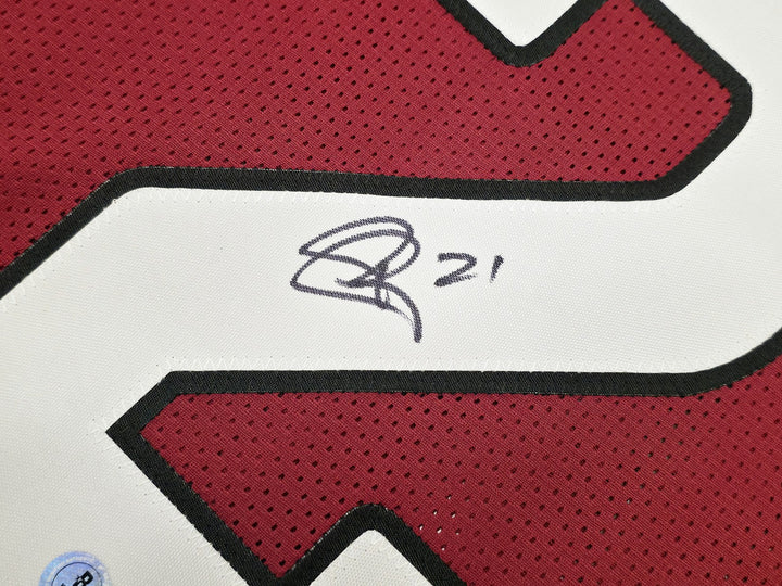 Arizona Cardinals Patrick Peterson Signed Red Jersey Beckett Wit