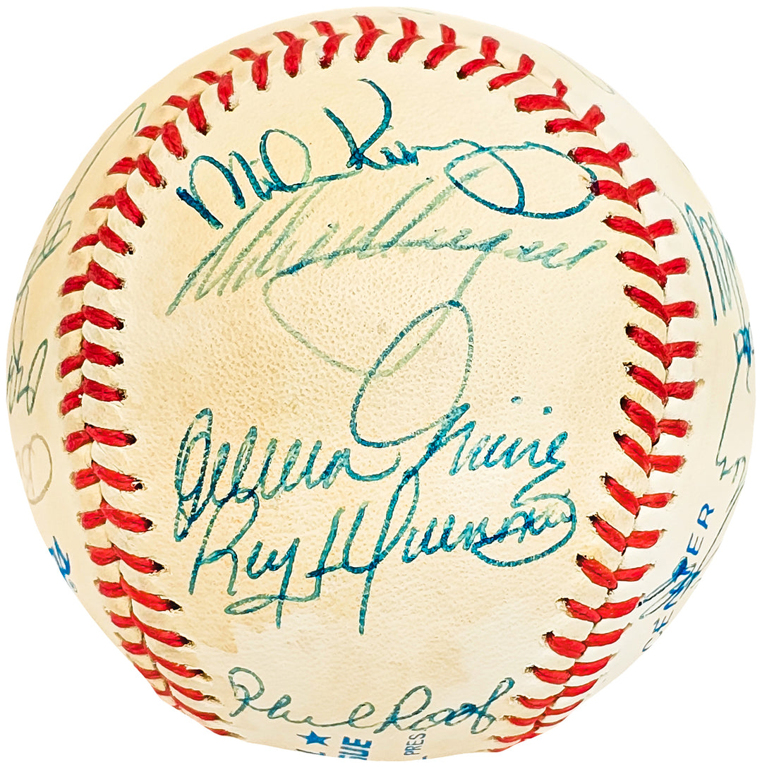 1987 Mariners Team Signed Autographed Signed AL Baseball With 19 Sigs 218497