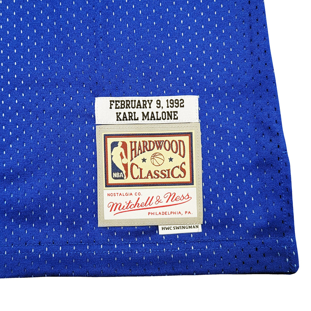 Jazz Karl Malone Auto Blue Authentic Mitchell Ness 1992 ASG Jersey Sz XL Beckett