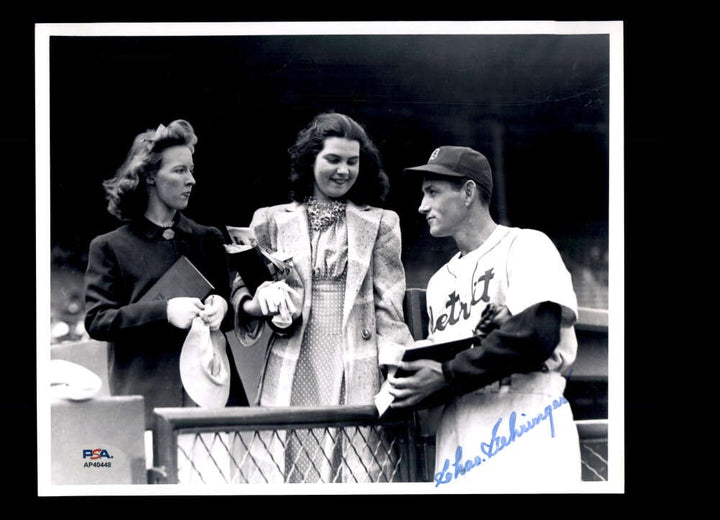 Charlie Gehringer PSA DNA Autographed 8x10 Photo Signed Tigers