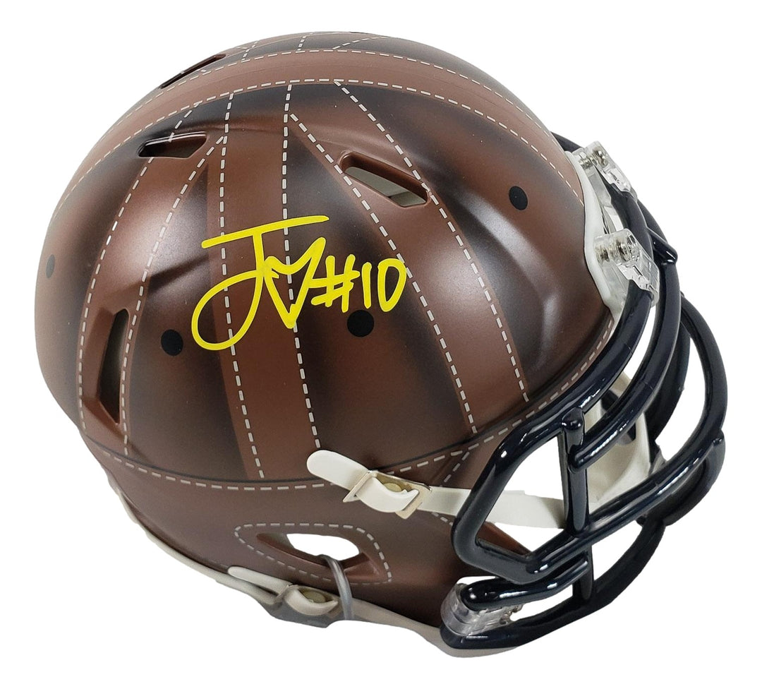 Jordan Love Signed Packers 1923 Classic Leather Look Mini Speed Helmet BAS