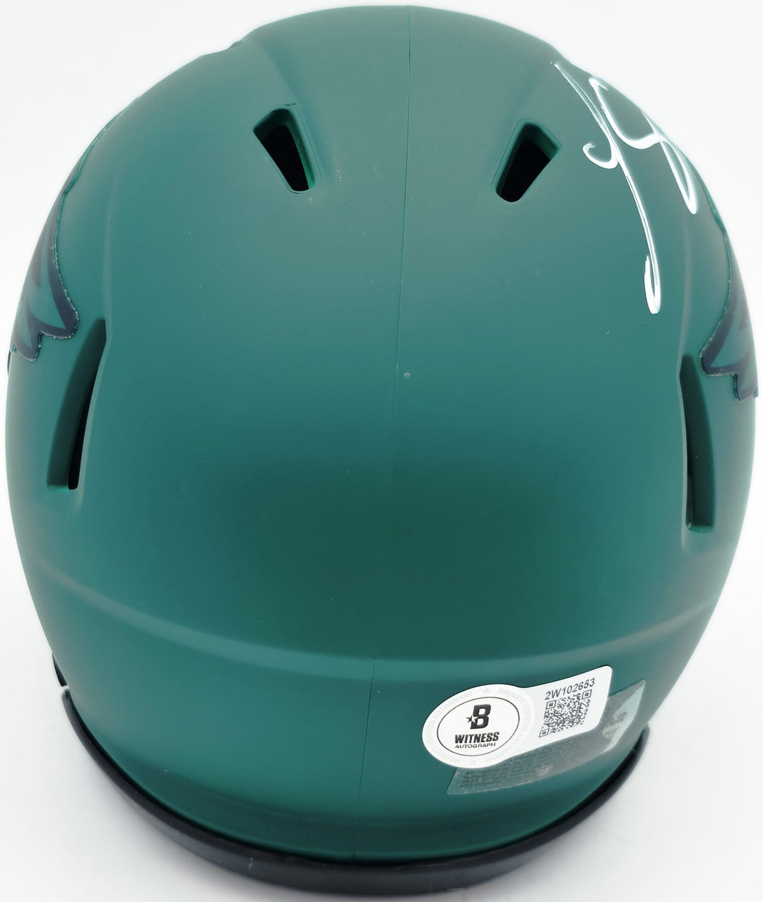 LeSean McCoy Signed Eagles Rave Green Speed Mini Helmet Beckett Witness