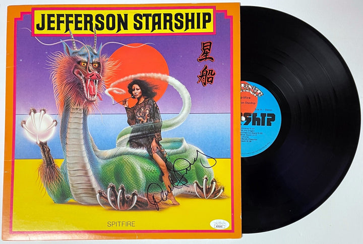 David Frieberg signed Jefferson Starship 1976 Spitfire Album/Record/LP/Vinyl JSA