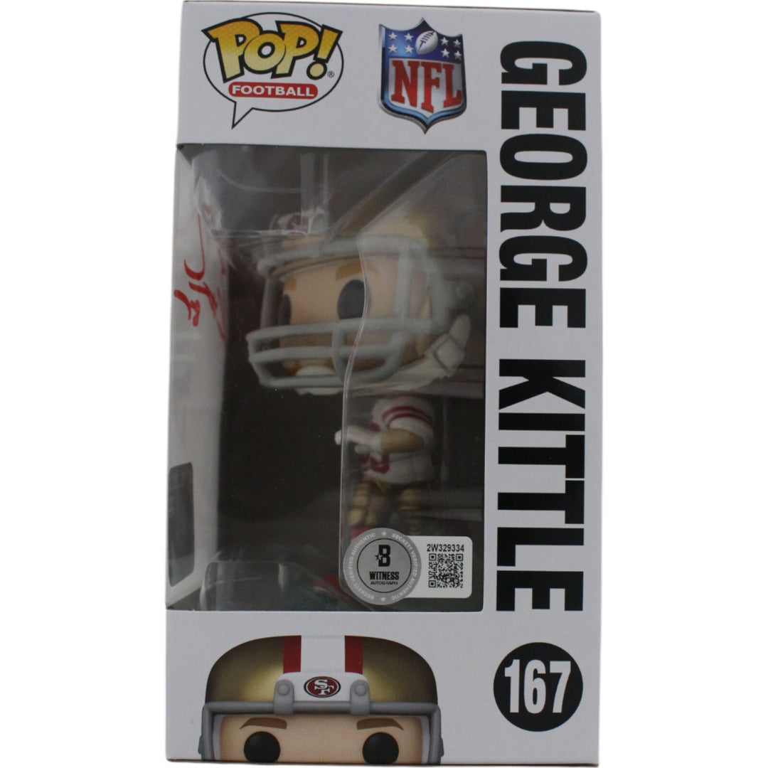 George Kittle Autographed San Francisco 49ers Funko Pop! #167 Beckett 42380