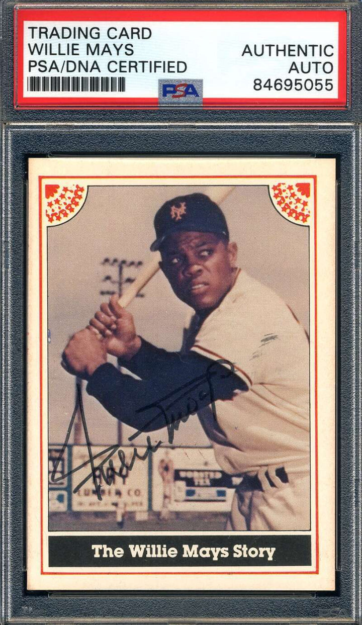 Willie Mays PSA DNA Signed 1983 ASA Mays Story Autograph