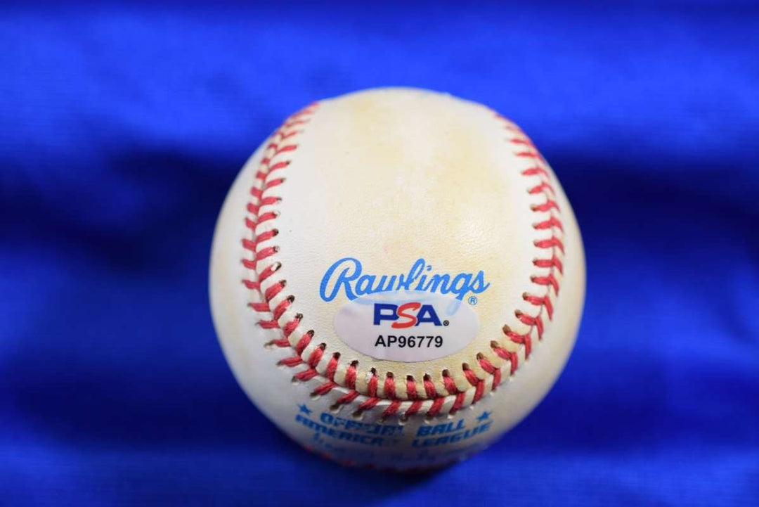 Herb Carneal PSA DNA Autograph American League OAL Signed Baseball HOF 96