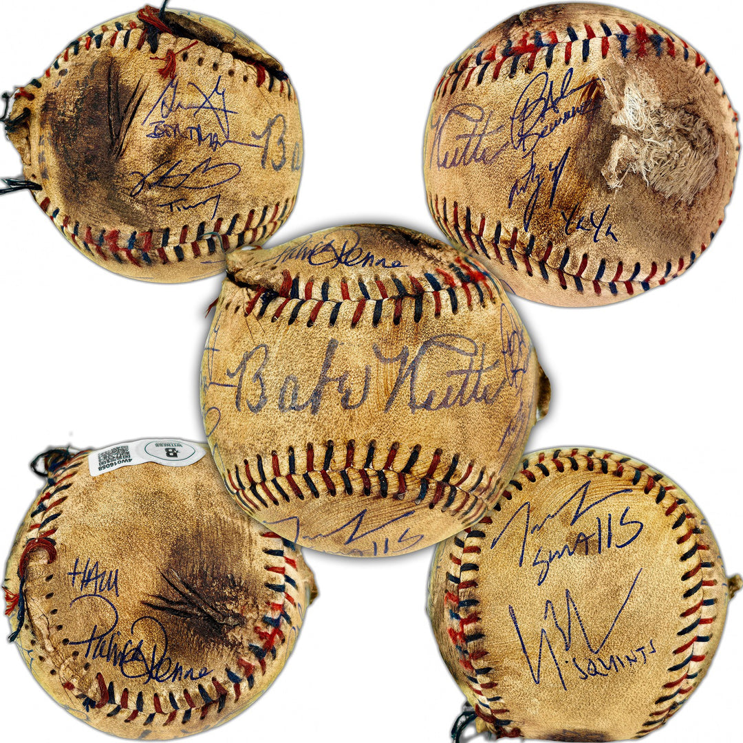 The Sandlot Cast Auto Official Rawlings Licensed Replica Baseball 7 Sigs Beckett