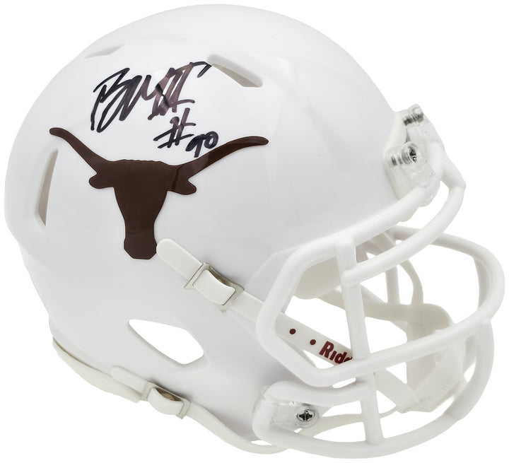 Byron Murphy II Signed Texas Longhorns White Speed Mini Helmet MCS Holo