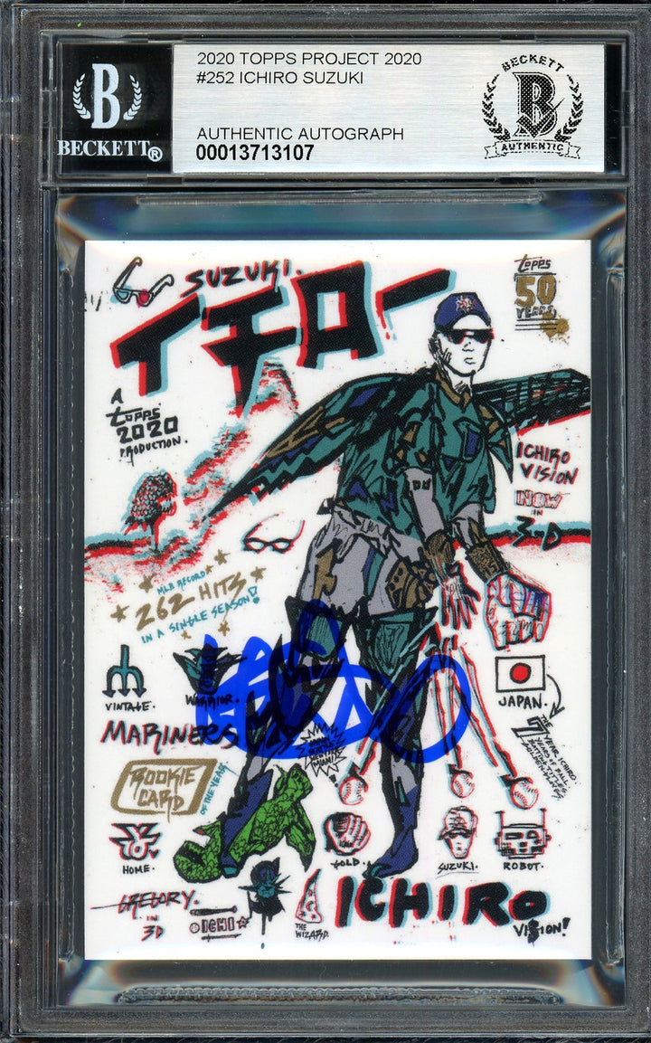 Ichiro Suzuki Auto Topps Project 2020 Gregory Siff Card 252 Auto 10 #/10 Beckett