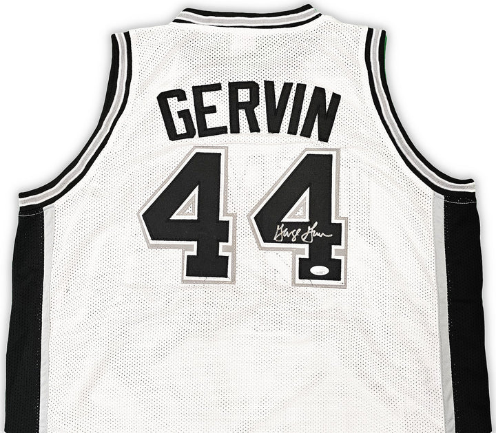 San Antonio Spurs George Gervin Autographed Signed White Jersey JSA