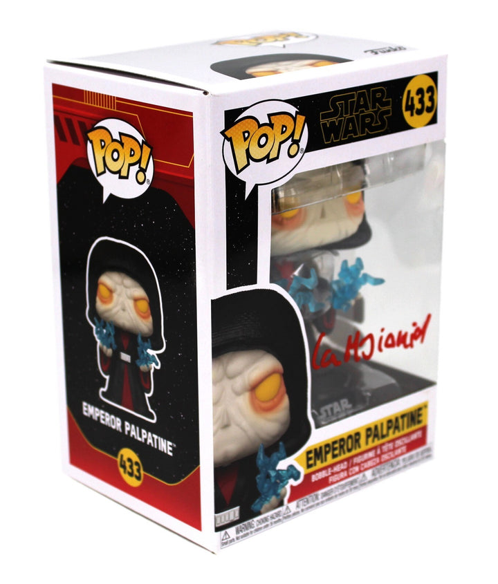 Ian McDiarmid Autographed Funko Pop Star Wars Emperor Palpatine 433 JSA IGM COA