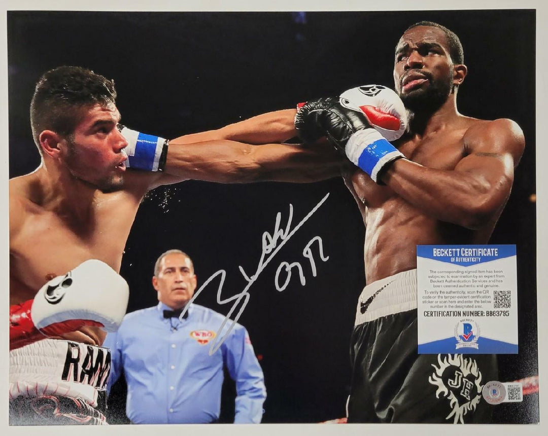 Gilberto Ramirez "Zurdo" signed 11x14 Photo WBO Boxing Champ (N) Beckett BAS COA