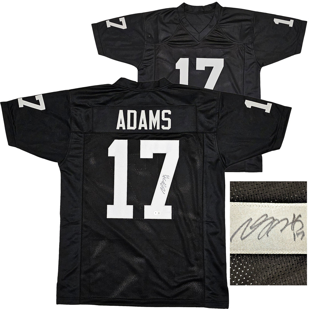 Las Vegas Raiders Davante Adams Signed Black Jersey Beckett Witness