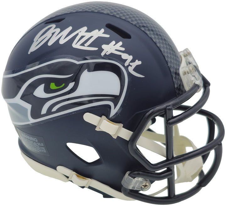 Byron Murphy II Signed Seattle Seahawks Blue Speed Mini Helmet MCS Holo