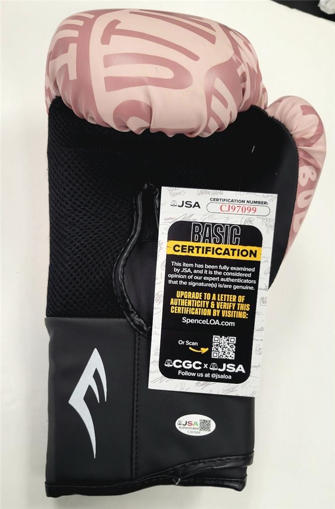 Junto Nakatani signed "Big Bang" Kanji Inscription Boxing Glove autograph ~ JSA