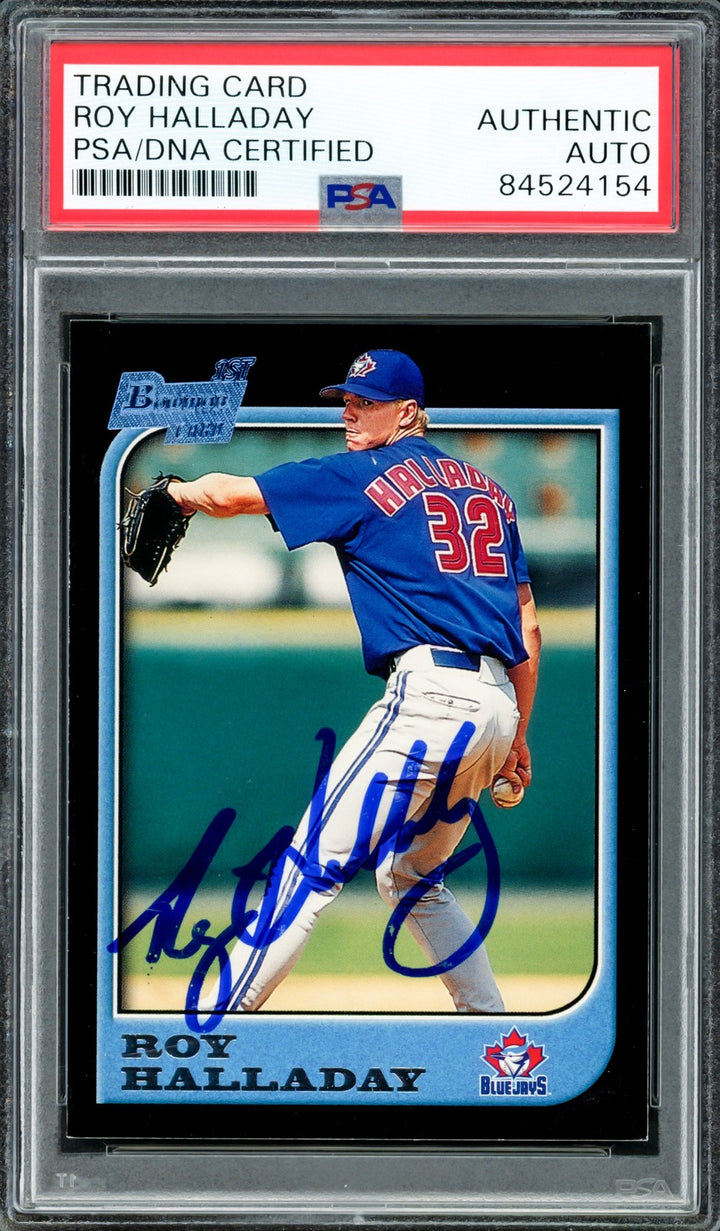 Roy Halladay Signed 1997 Bowman RC 308 Toronto Blue Jays PSA/DNA #84524154