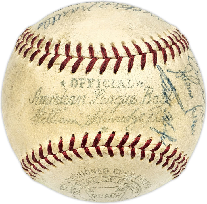 1956 MLB All Stars Auto Harridge AL Baseball 14 Sigs Mickey Mantle Vintage BAS