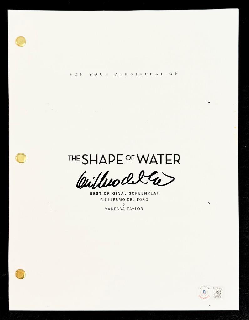 Guillermo del Toro signed The Shape of Water script autograph (C) ~ Beckett BAS
