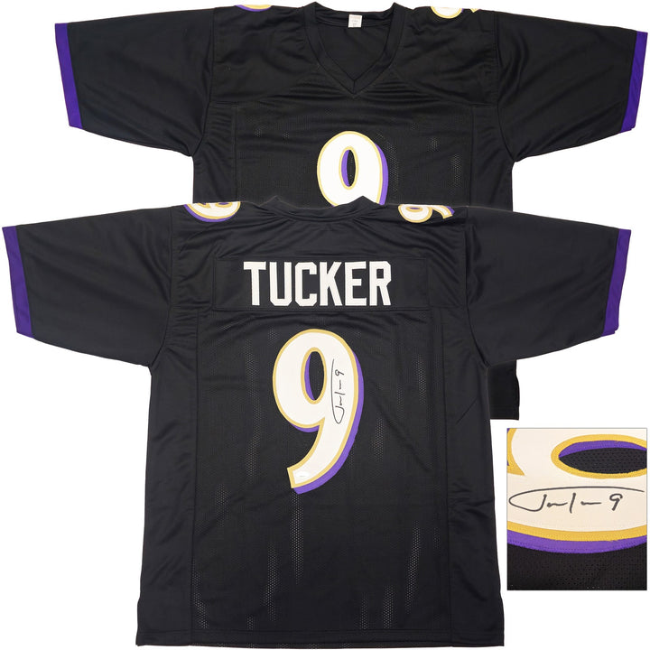 Baltimore Ravens Justin Tucker Autographed Signed Black Jersey JSA