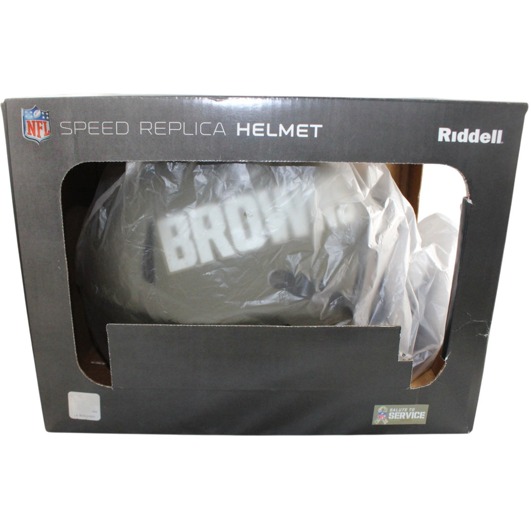 Quinshon Judkins Autographed Cleveland Browns F/S 22 STS Helmet Beckett W 55263