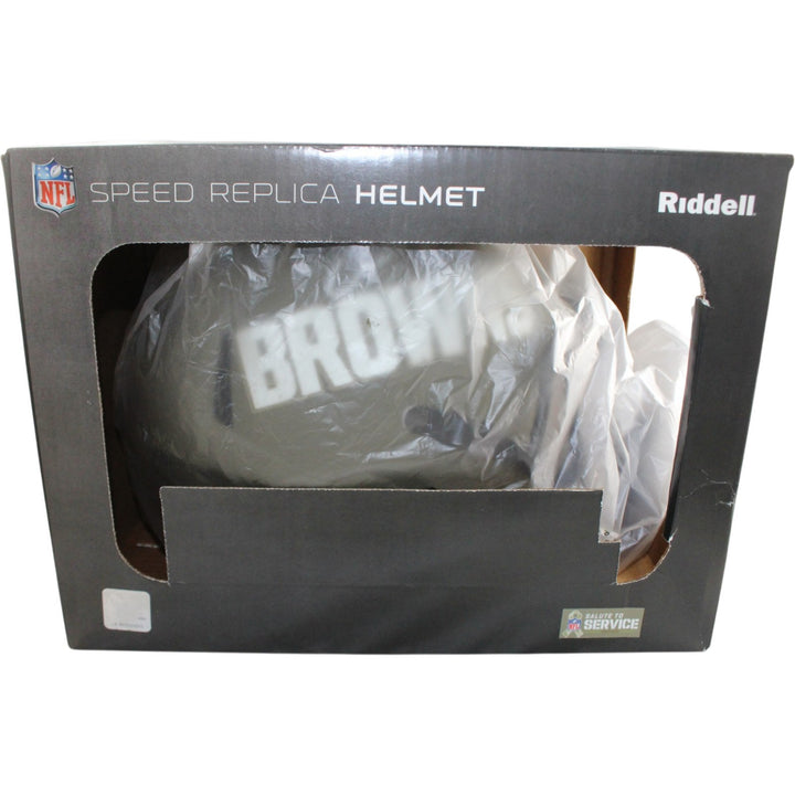 Quinshon Judkins Autographed Cleveland Browns F/S 22 STS Helmet Beckett W 55263