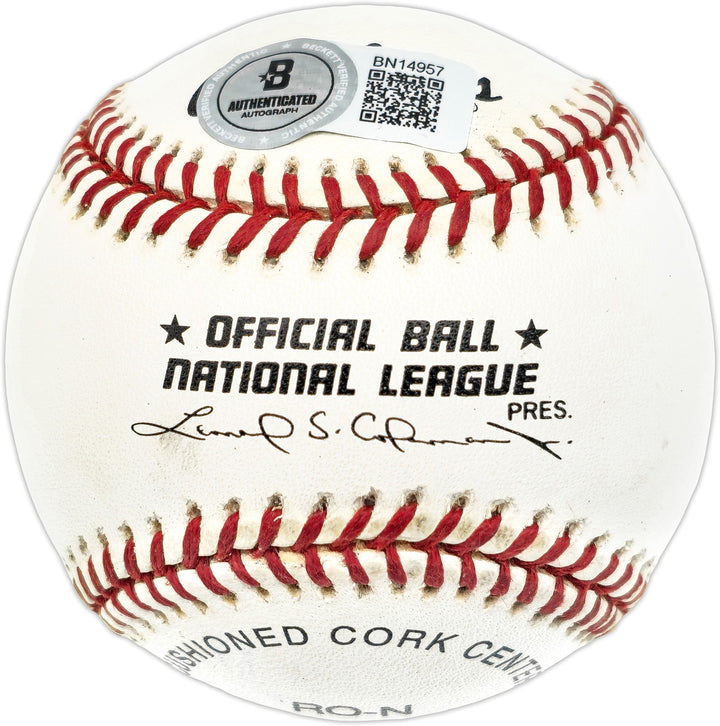 Doug Sisk Signed NL Baseball New York Mets "1986 WS Champs" Beckett #BN14957