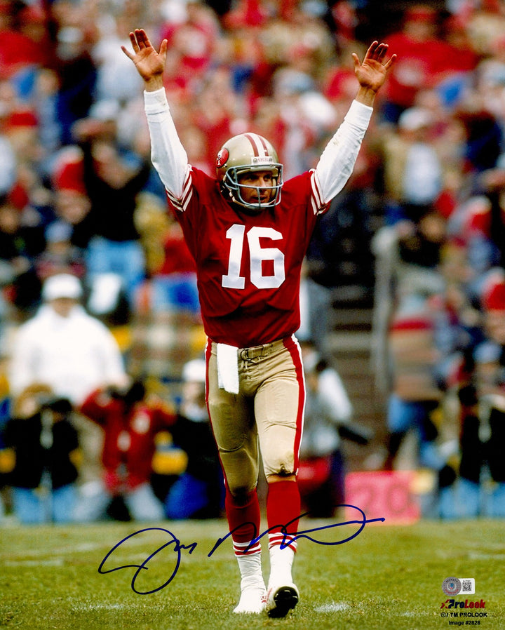 Joe Montana Autographed Signed 16x20 Photo San Francisco 49ers Beckett