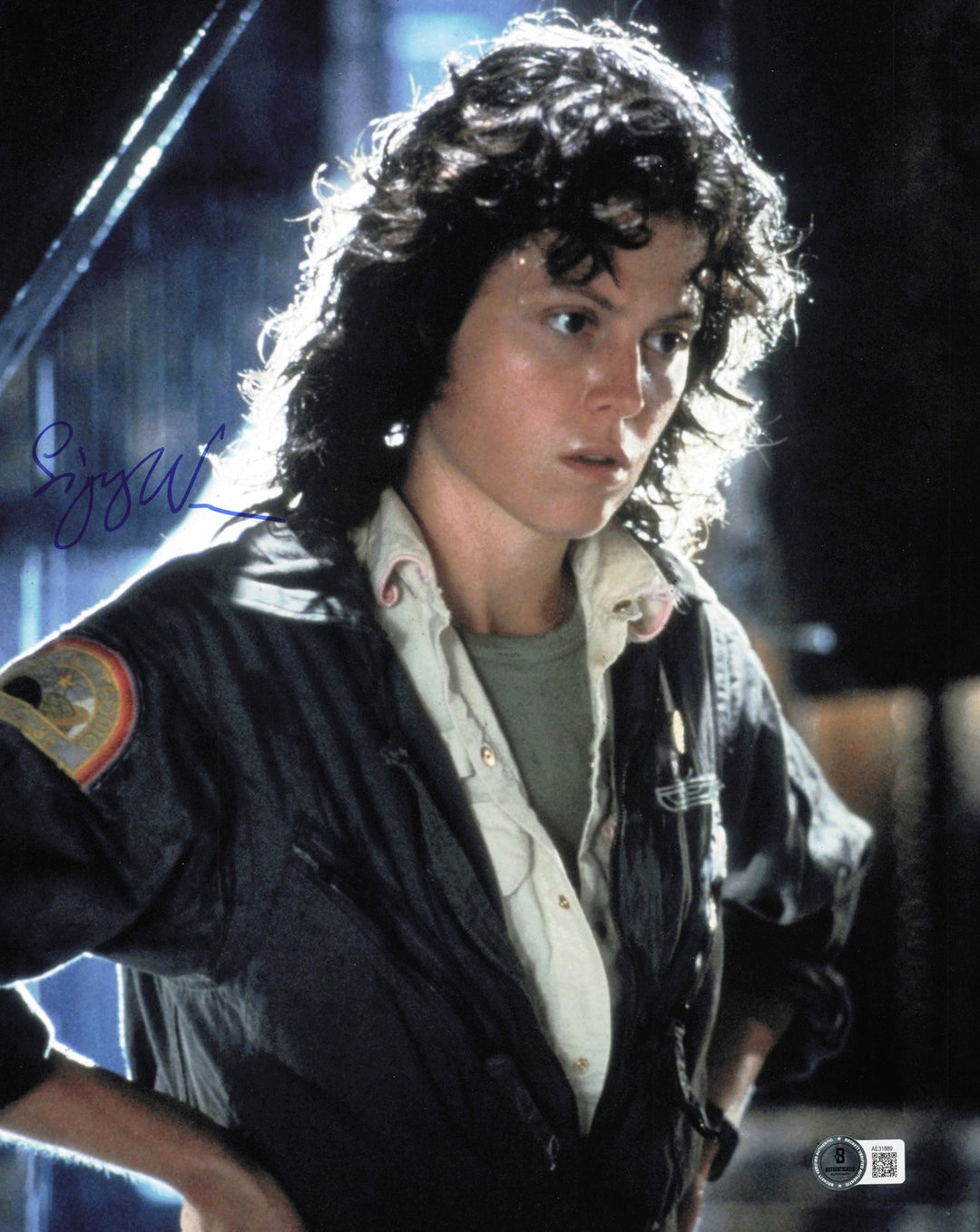 Sigourney Weaver Autographed Signed 11x14 Photo Alien Beckett BAS QR #AE31889