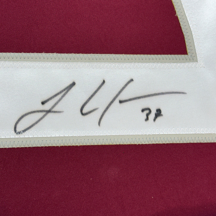 FRAMED Autographed/Signed JT J.T. COMPHER 33x42 Colorado Maroon Jersey PSA COA