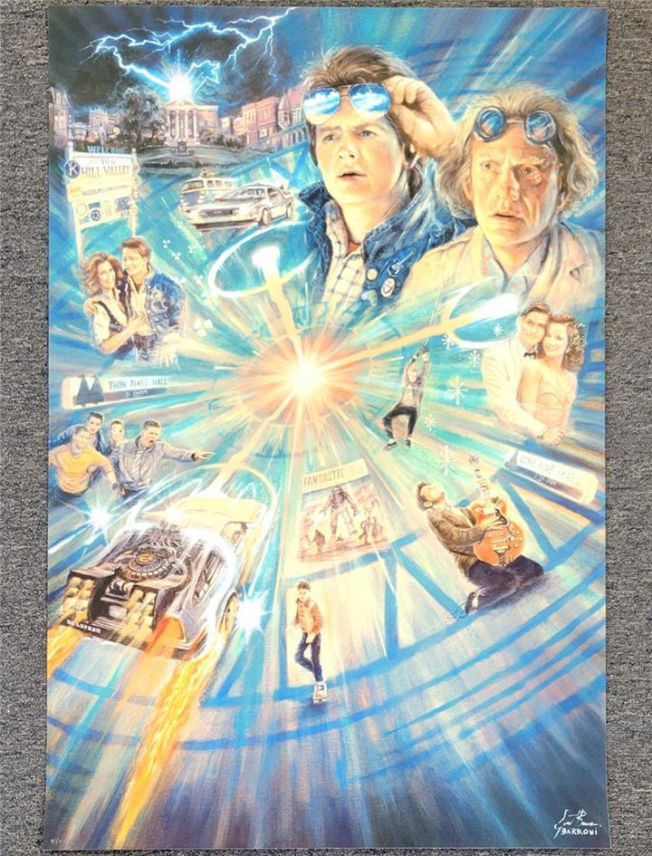 Back to the Future 24x36 Litho Mondo Print Gustavo Barroni Artist Proof AP/10
