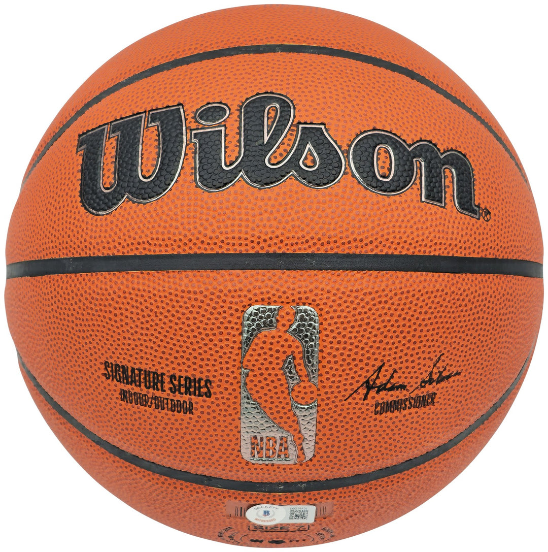 Allen Iverson Auto Signed Sig Series Indoor/Outdoor Basketball 76ers Beckett Wit