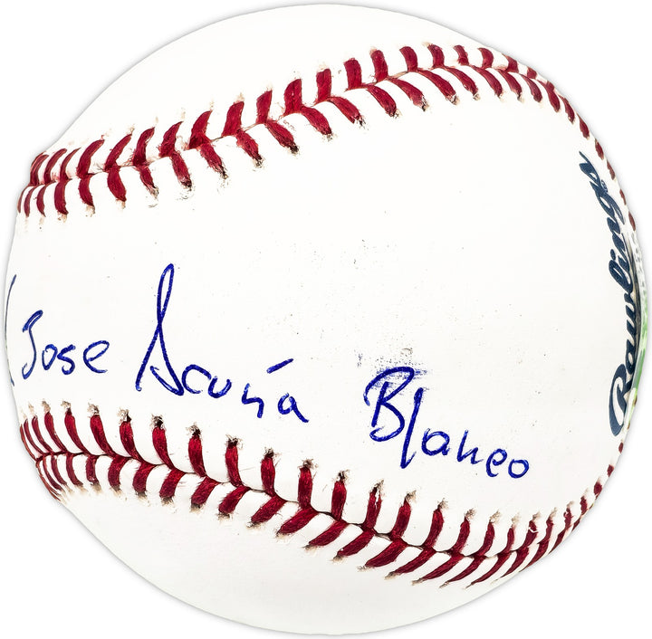 Ronald Acuna Jr. Signed MLB Baseball Atlanta Braves Full Name Beckett #Y60705