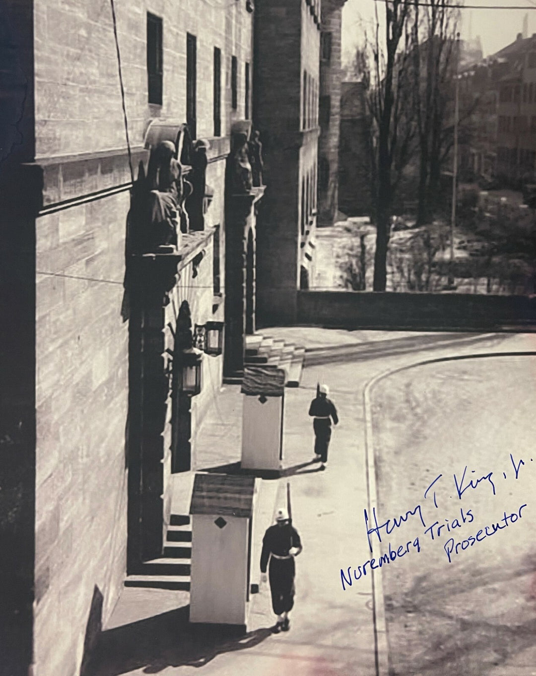 Henry T. King Jr. signed 1946 WWll Nuremberg Trials B&W 8x10 photo – PSA
