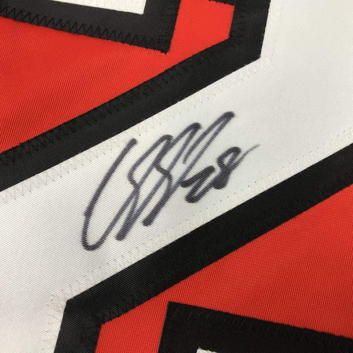 Autographed/Signed CLAUDE GIROUX Philadelphia Orange Jersey JSA COA Auto