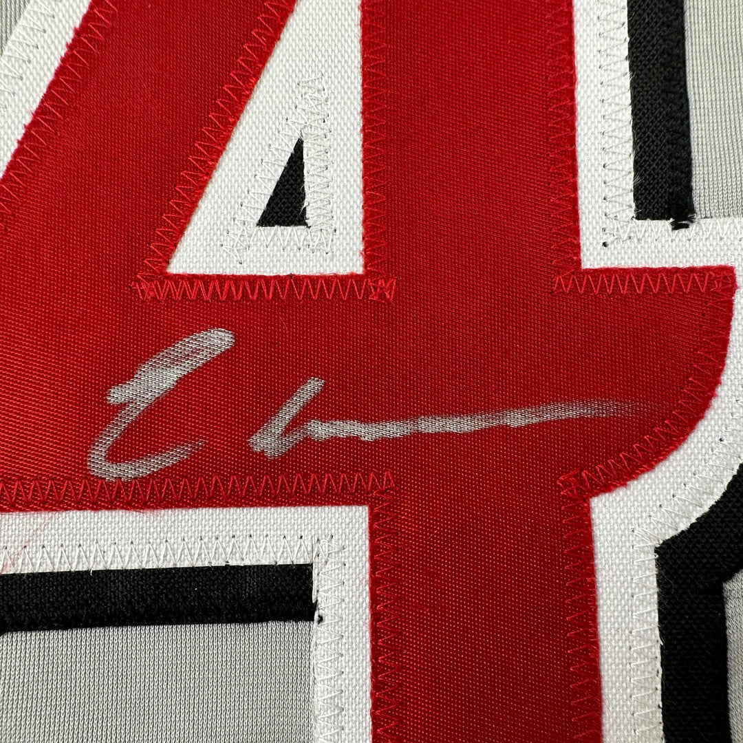Autographed/Signed Elly De La Cruz Cincinnati Grey Baseball Jersey Beckett COA