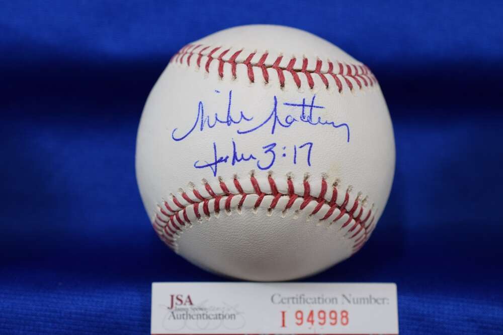 Mike Matheny JSA COA Autograph Major League OML Signed Baseball John 3:17
