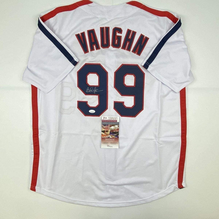 Signed CHARLIE SHEEN Wild Thing Ricky Vaughn Movie Jersey JSA COA