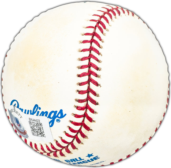 Steve Barber Autographed Signed AL Baseball Yankees, Orioles Beckett #BK44422