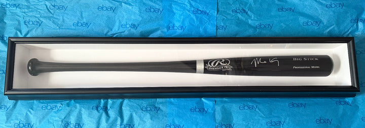 MATT KEMP SIGNED RAWLINGS ADIRONDACK PRO BIG STICK BAT & CUSTOM DISPLAY CASE PSA