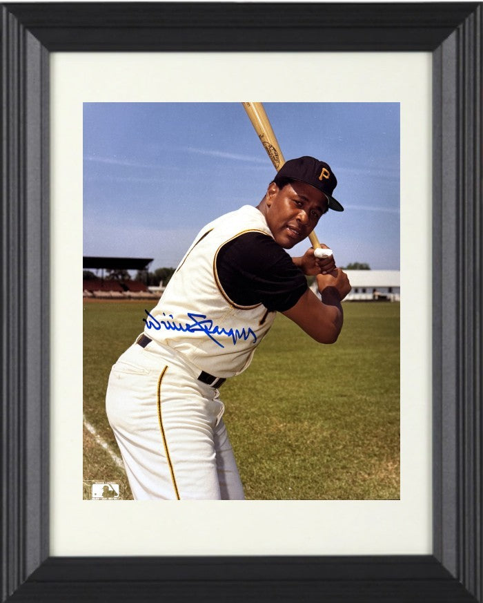 Willie Stargell signed Pittsburgh Pirates MLB 8x10 Photo Minor Dings Framed- COA