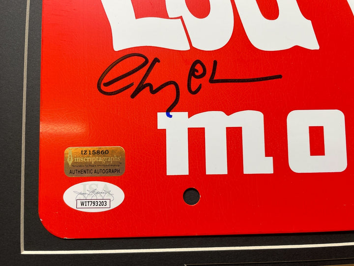 Vacation Chevy Chase Beverly D'Angelo Signed Car License Plate Framed BAS Photo