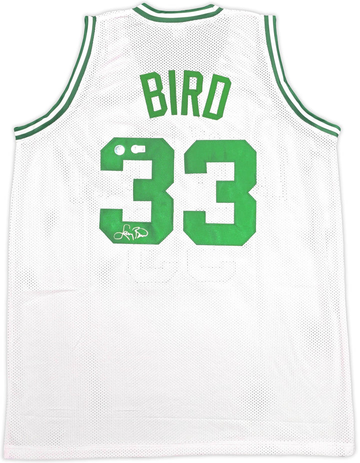 Boston Celtics Larry Bird Autographed Signed White Jersey Beckett Wit