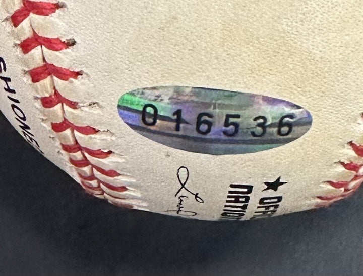 Pee Wee Reese Signed Official NL Baseball Brooklyn Dodgers Mint Auto Steiner HoF