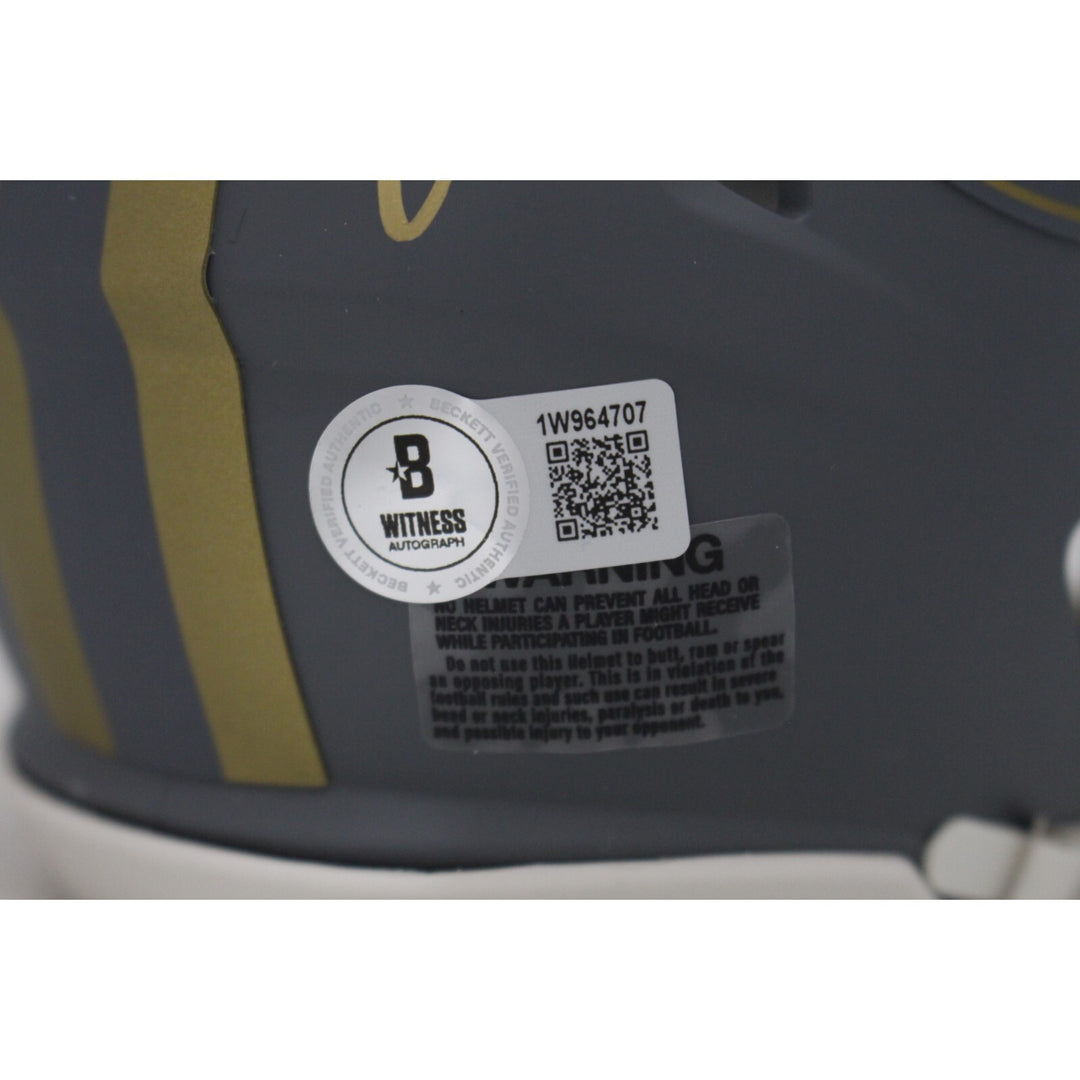 Ricky Pearsall Autographed San Francisco 49ers Slate Mini Helmet Beckett 48007