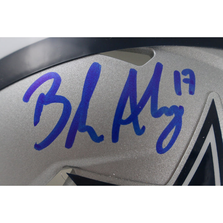 Brandon Aubrey Autographed Dallas Cowboys Mini Helmet Beckett Witness 50969