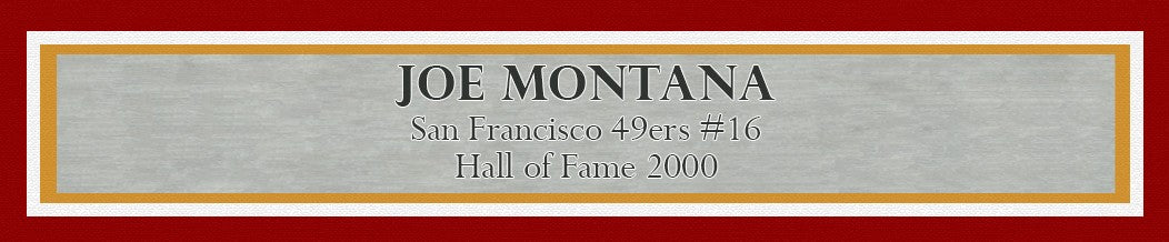 Joe Montana Signed Framed 16x20 Photo San Francisco 49ers JSA