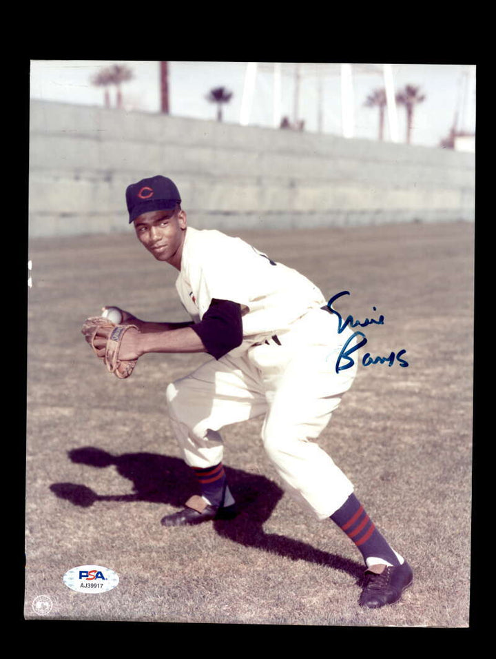 Ernie Banks PSA DNA Cert Signed 8x10 Photo Cubs Autograph